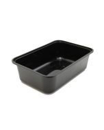 PP Magnetronbak 1000cc Zwart – 180 Serie DRY Maaltijdbak