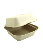 Fiber hamburger box 14x14x8cm 500 stuks 