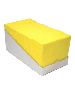 HUISHOUD VLIESDOEK GEEL x 65 ST