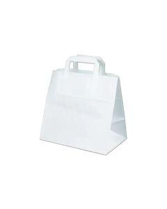 PAPIER DRAAGTAS WIT 26x17x26CM x 250 ST