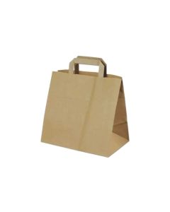 PAPIER DRAAGTAS BRUIN 26x17x25CM x 250 ST