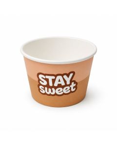 IJsbeker Stay Sweet 200 ml / 8 oz – Kartonnen Dessertbeker – 500 stuks