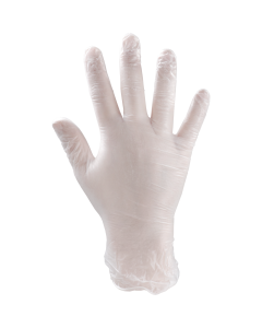 VINYL HANDSCHOENEN WIT (ongepoederd) - M x 100 ST